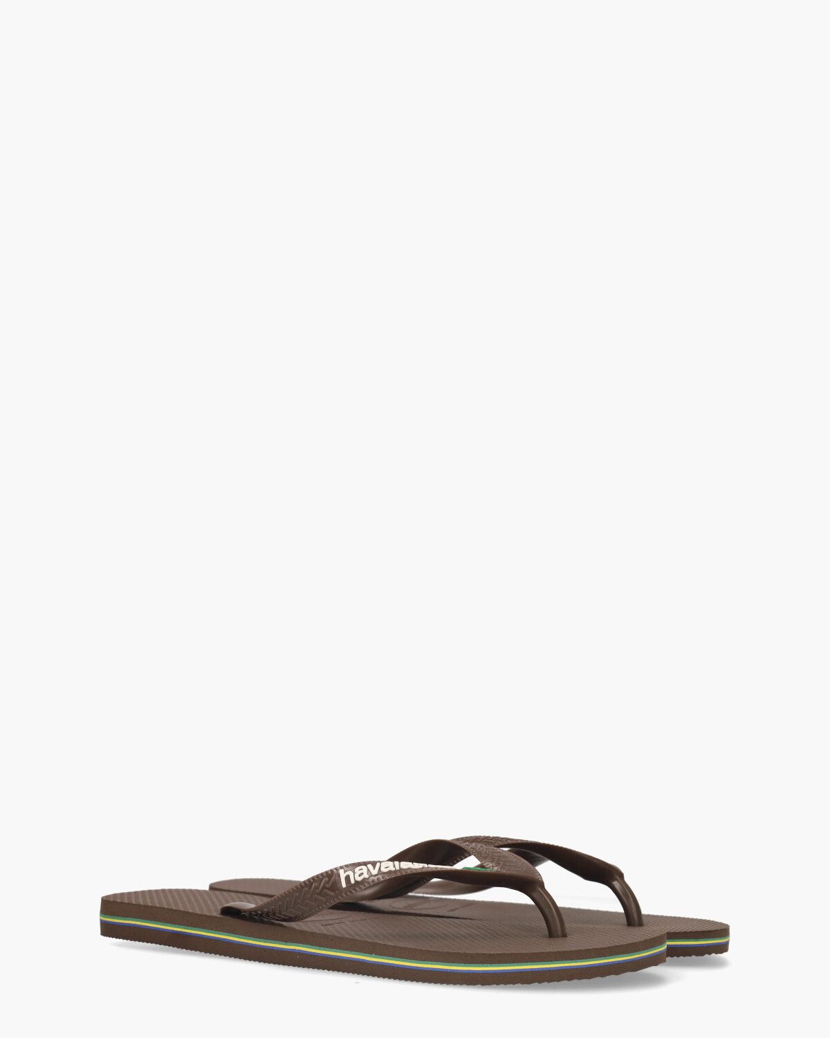 Brasil Logo Donkerbruin Herenslippers