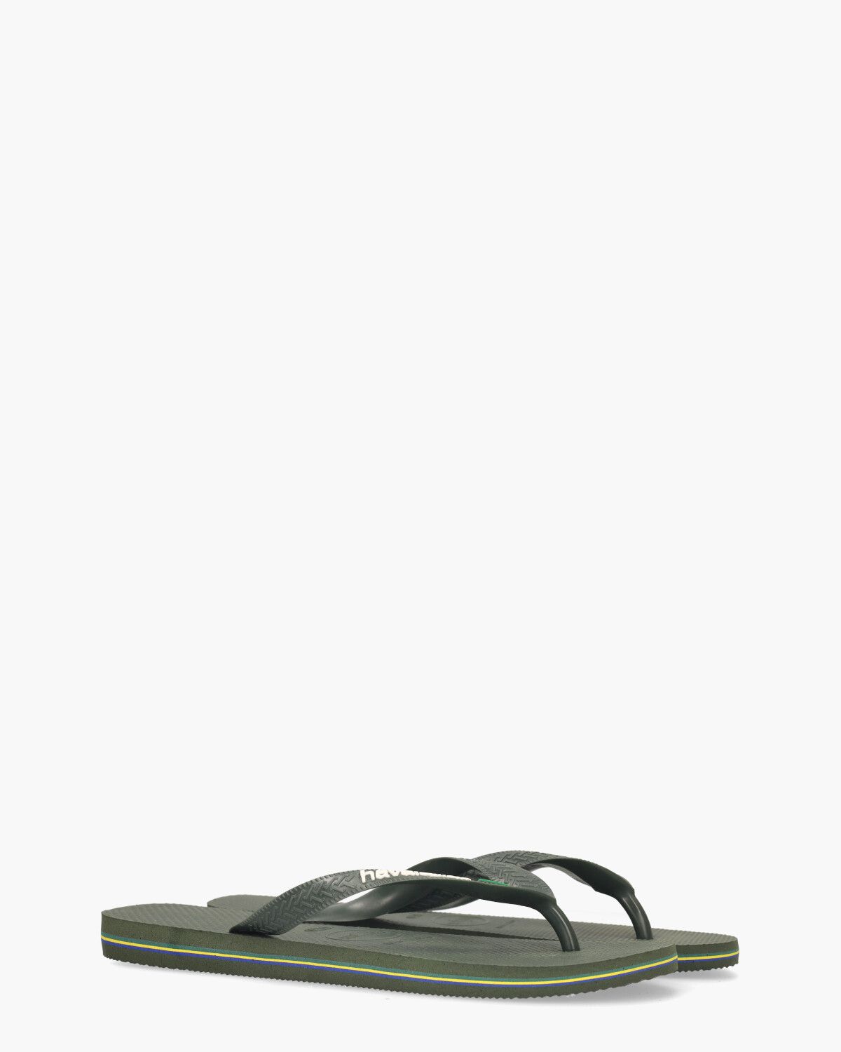 Brasil Logo Donkergroen Herenslippers
