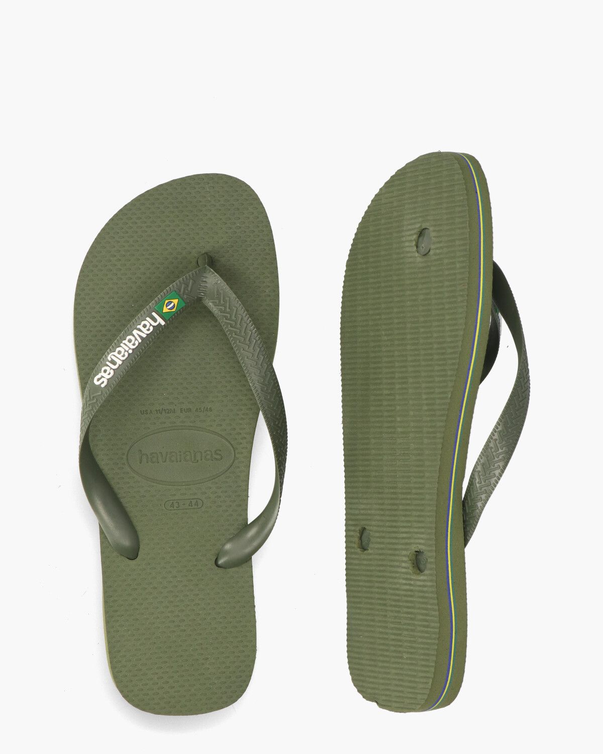 Brasil Logo Groen Herenslippers