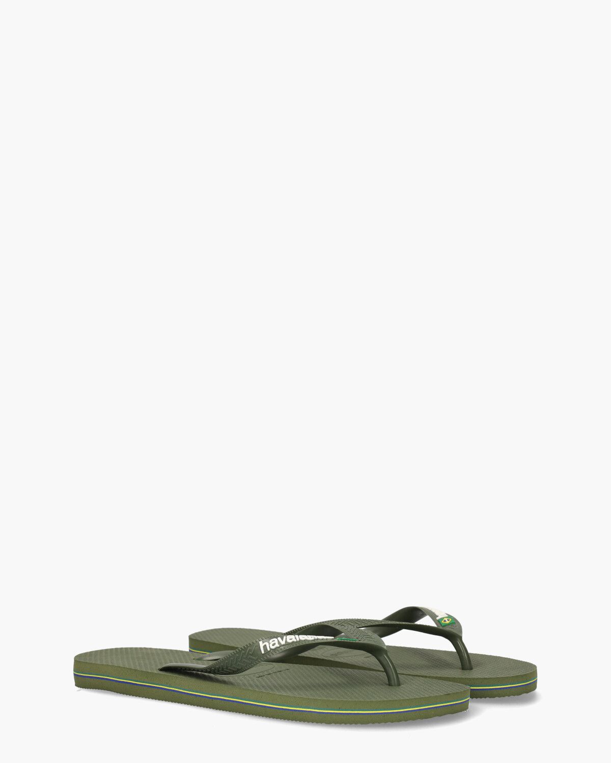 Brasil Logo Groen Herenslippers