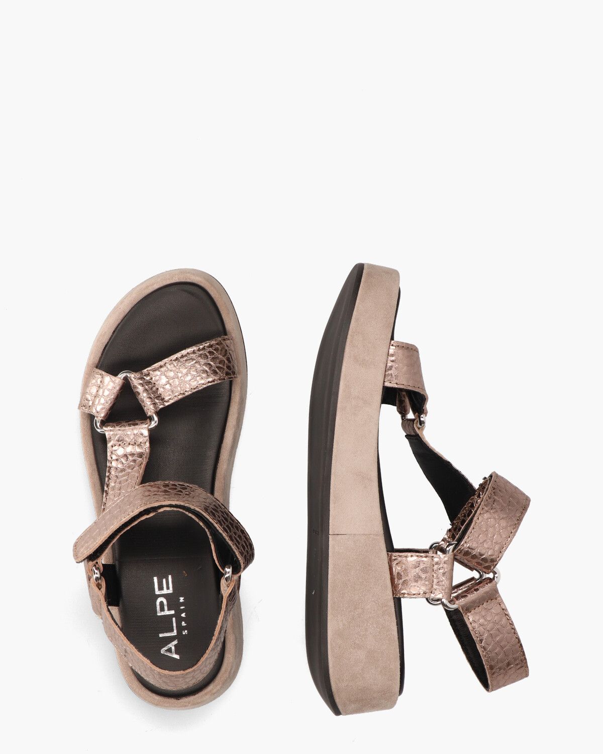 4601 Brons Damessandalen