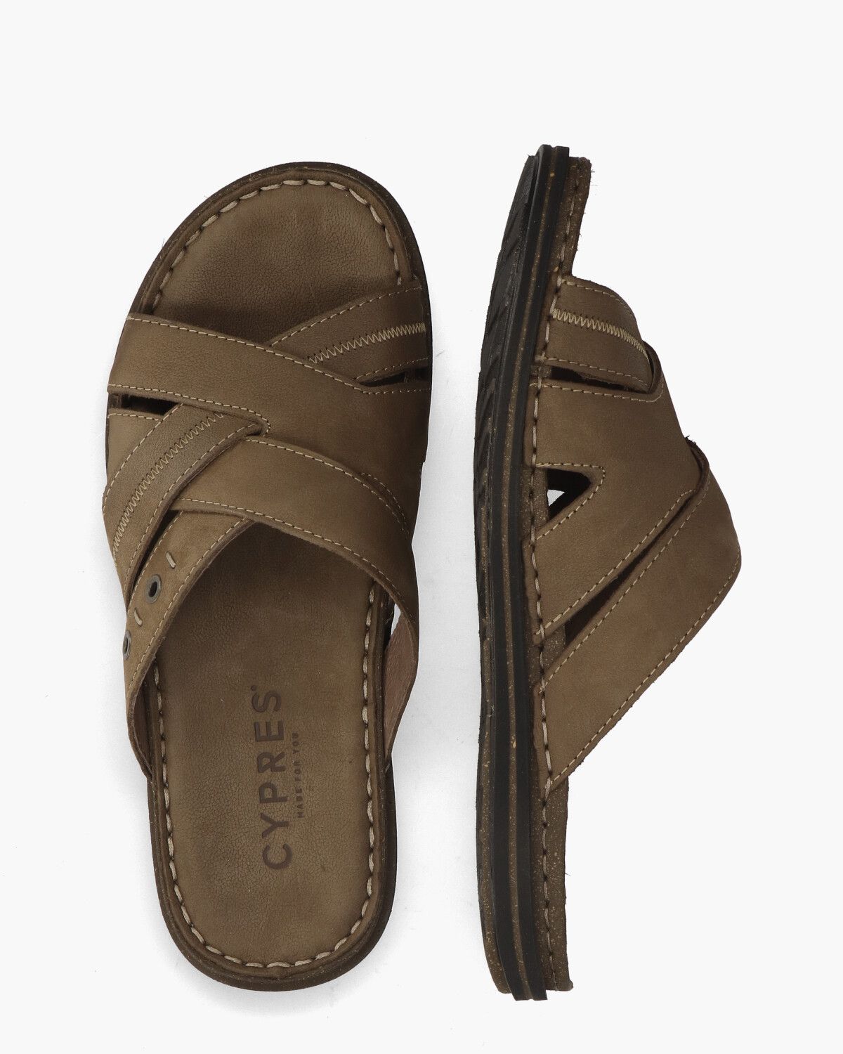 Rouvin Bruin Herenslippers