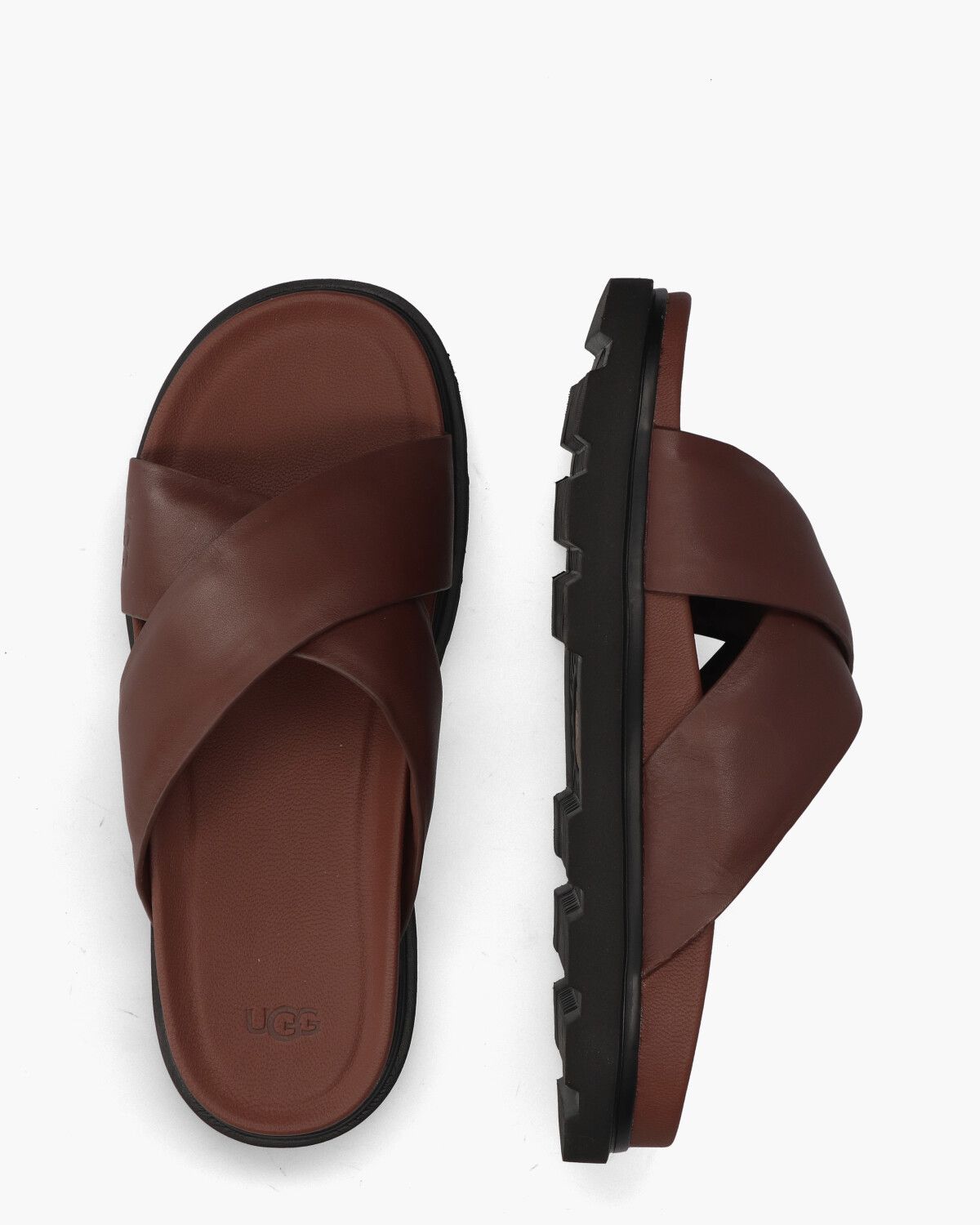 Capitola Cross Slide Cognac Herenslippers