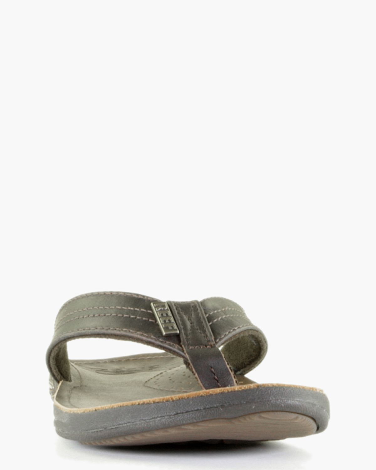 J Bay II RF002616 Donkerbruin Herenslippers