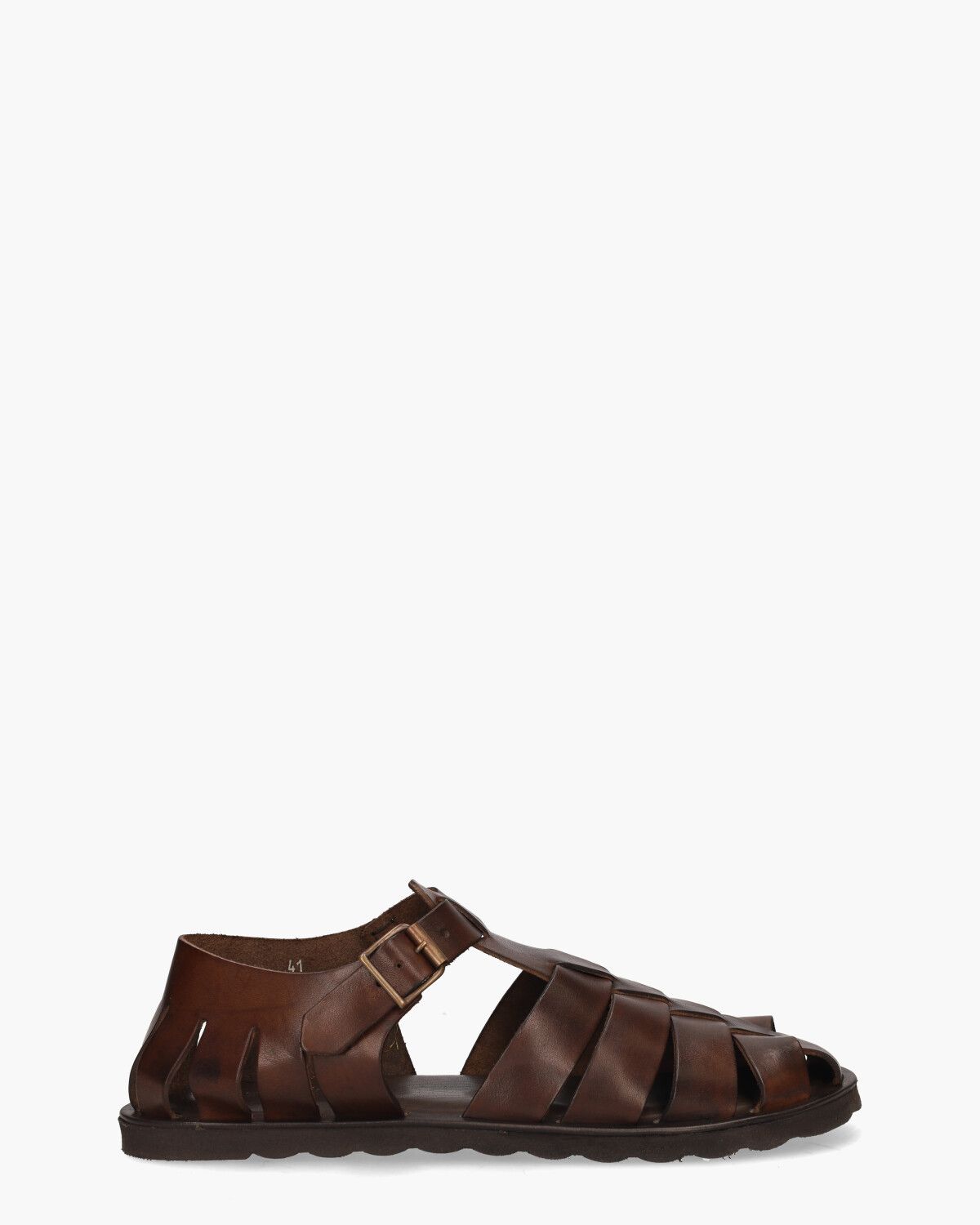 M7473 Donkerbruin Herensandalen