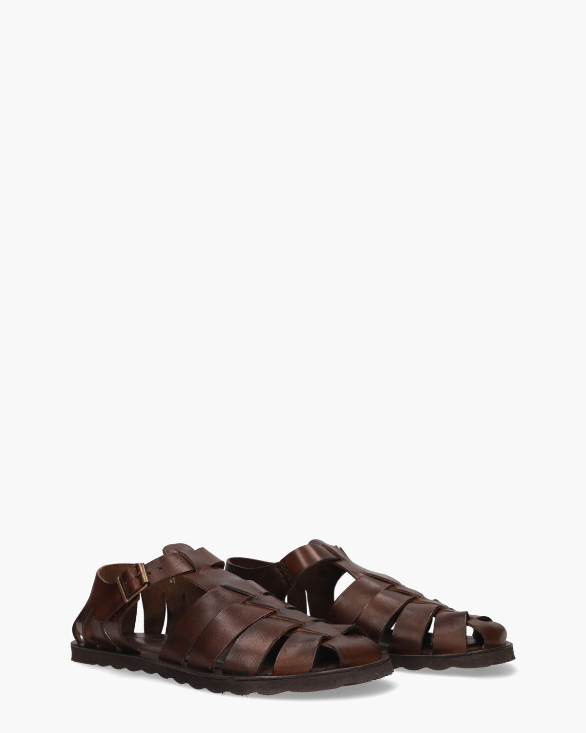 M7473 Donkerbruin Herensandalen
