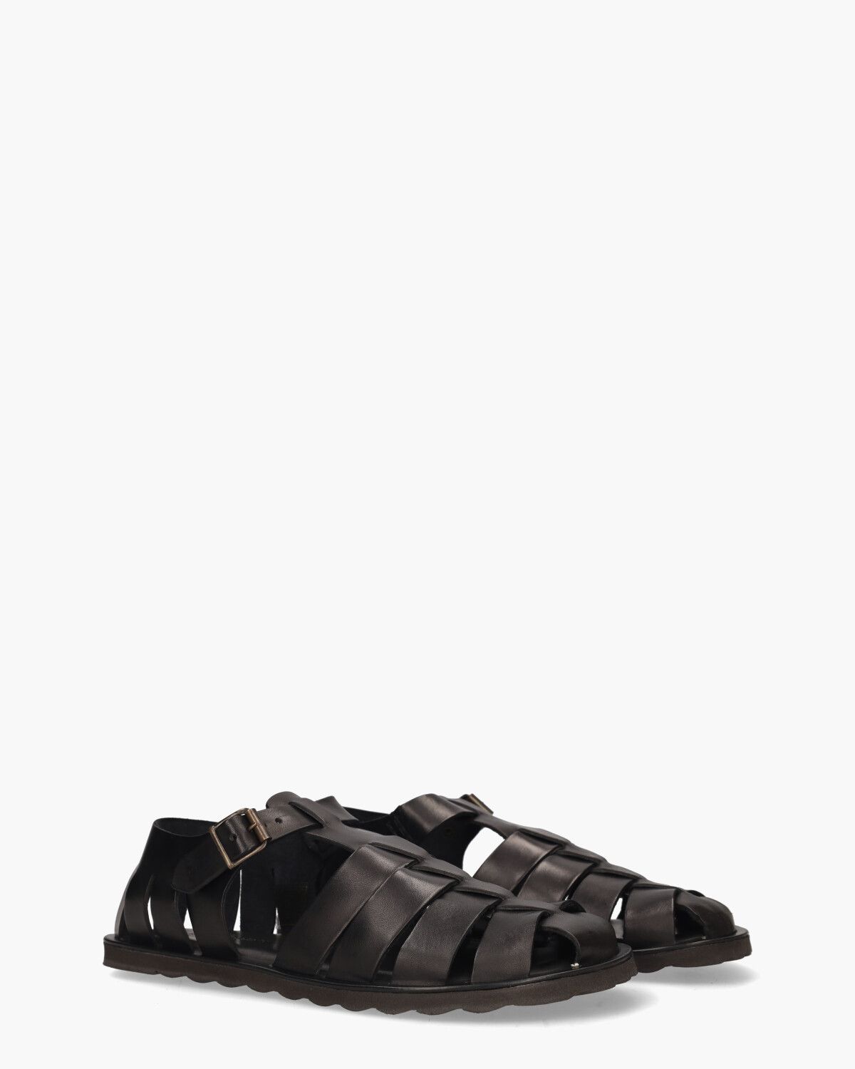 M7473 Zwart Herensandalen