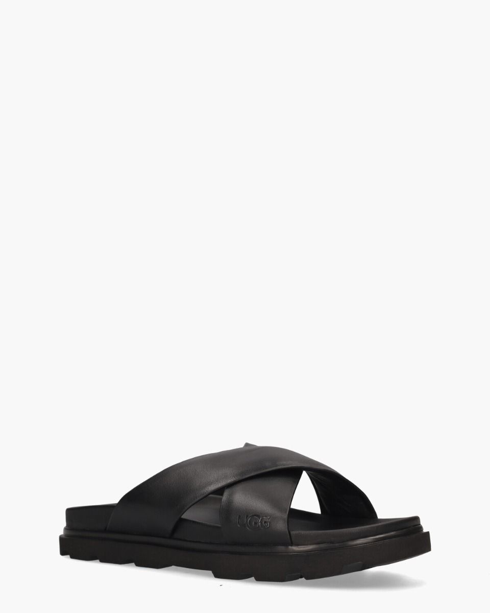 Capitola Cross Slide Black Herenslippers