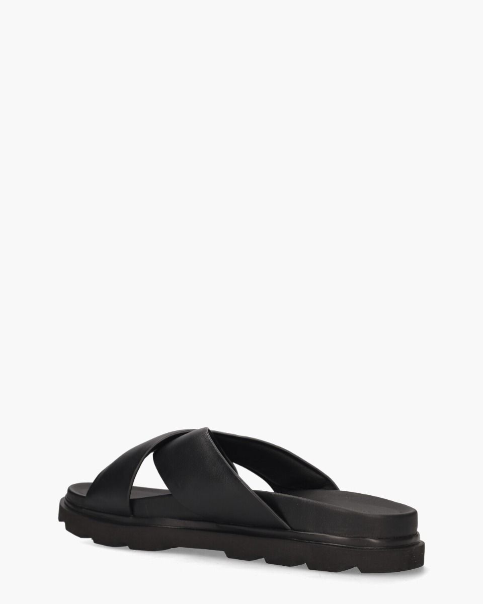 Capitola Cross Slide Black Herenslippers