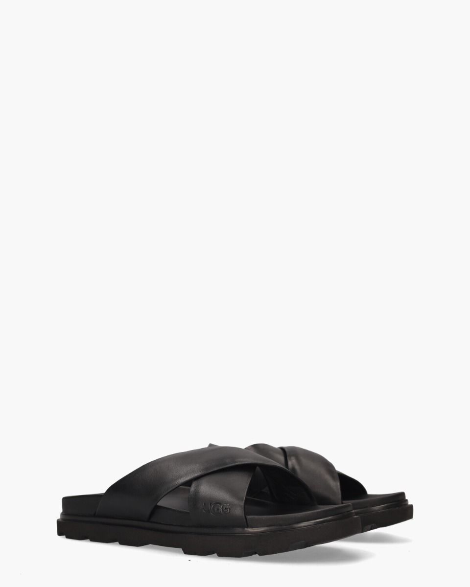 Capitola Cross Slide Black Herenslippers