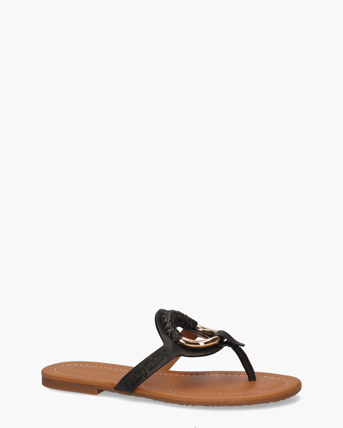 Hana Zwart Damesslippers