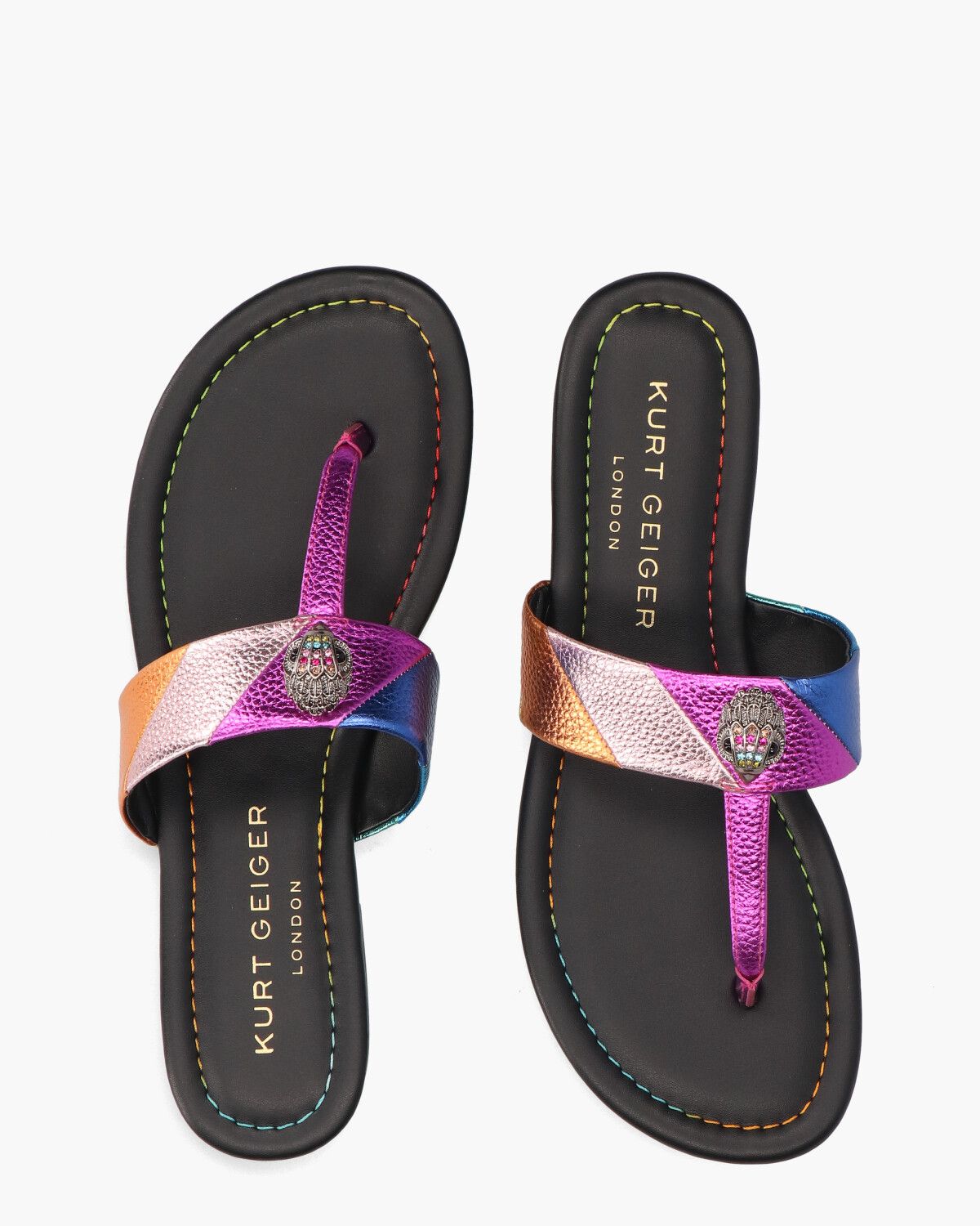 Kensington T-Bar Sandal Multicolor Damesslippers