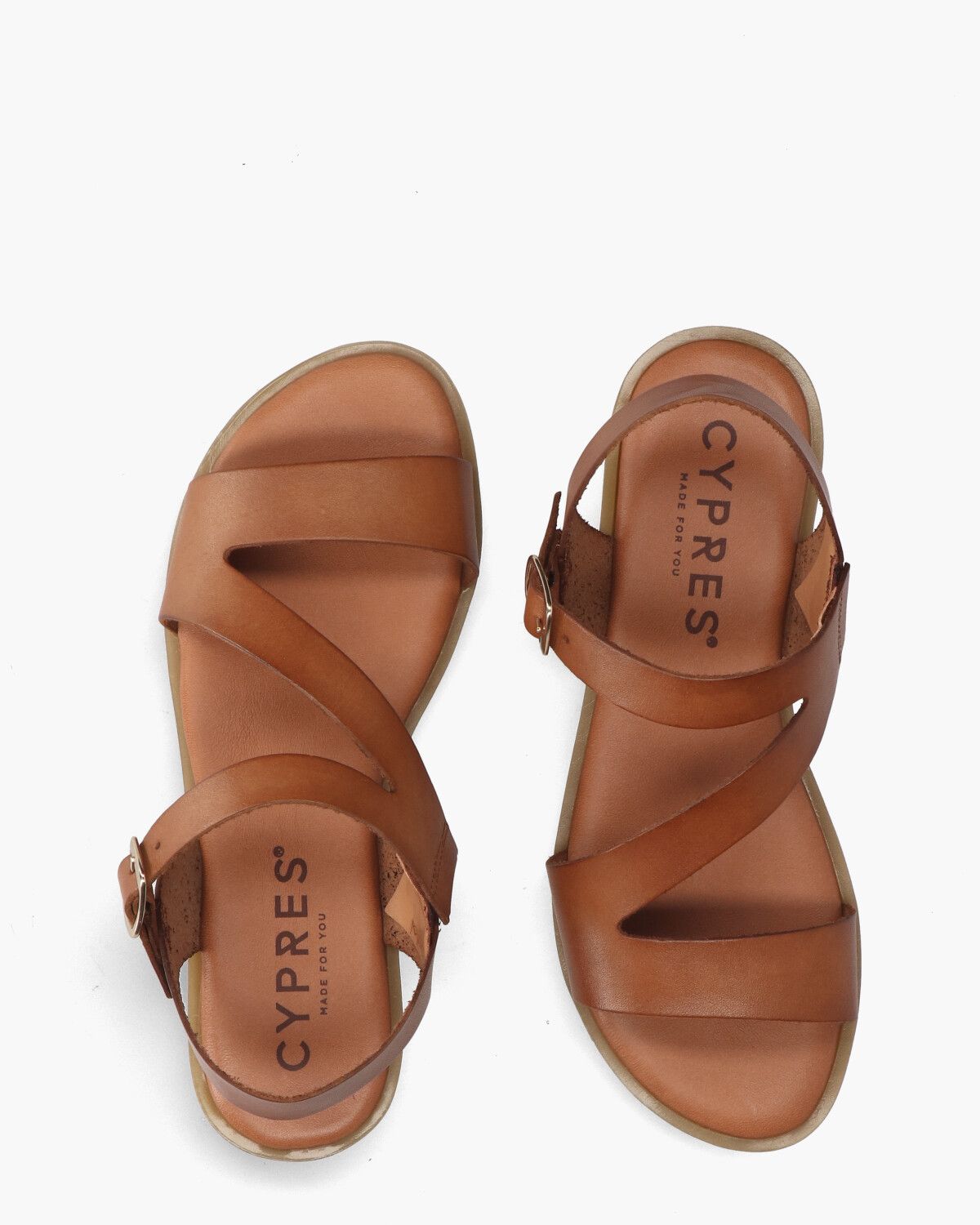 Teuni Cognac Damessandalen