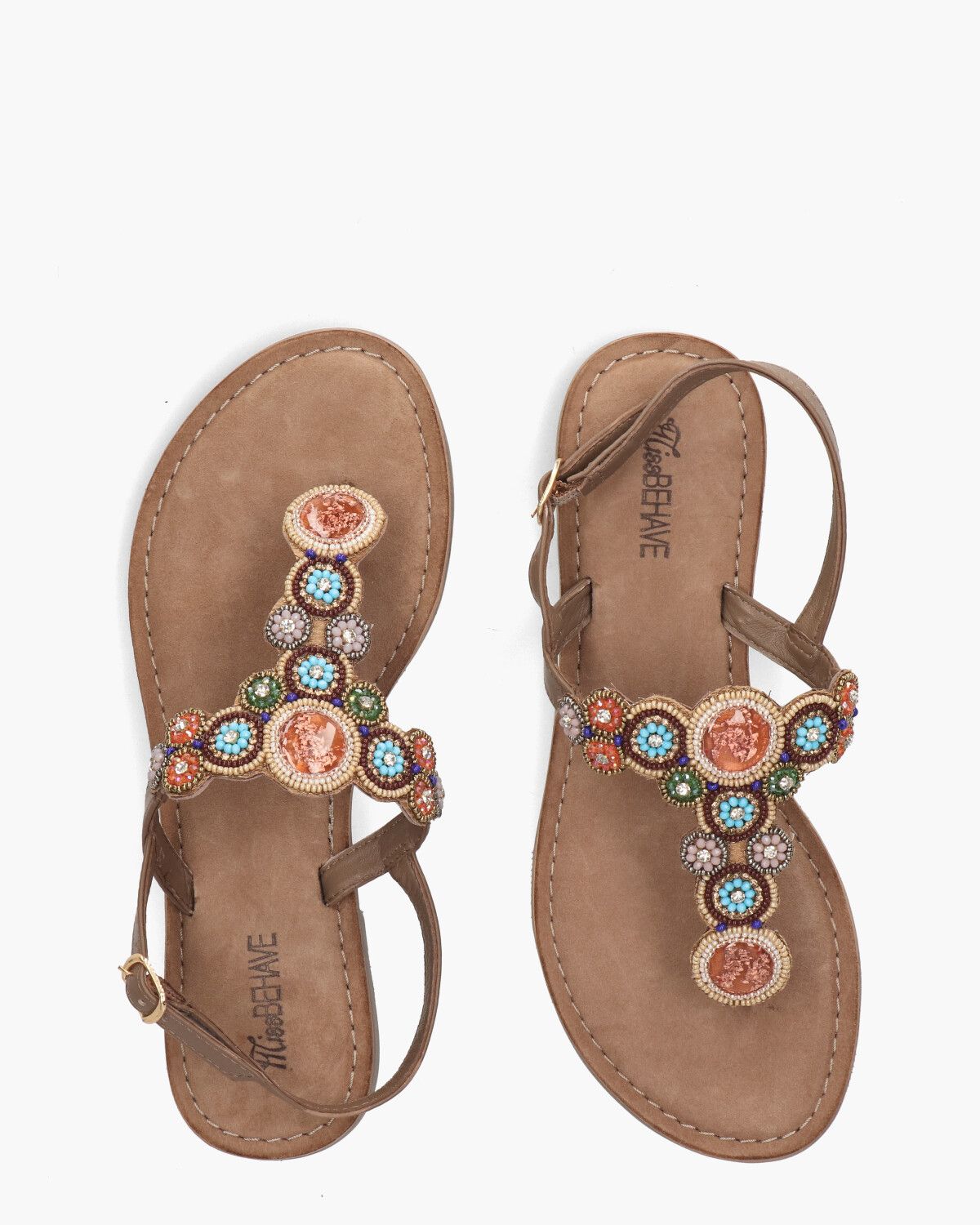 Tanny Bruin/Multicolor Damessandalen