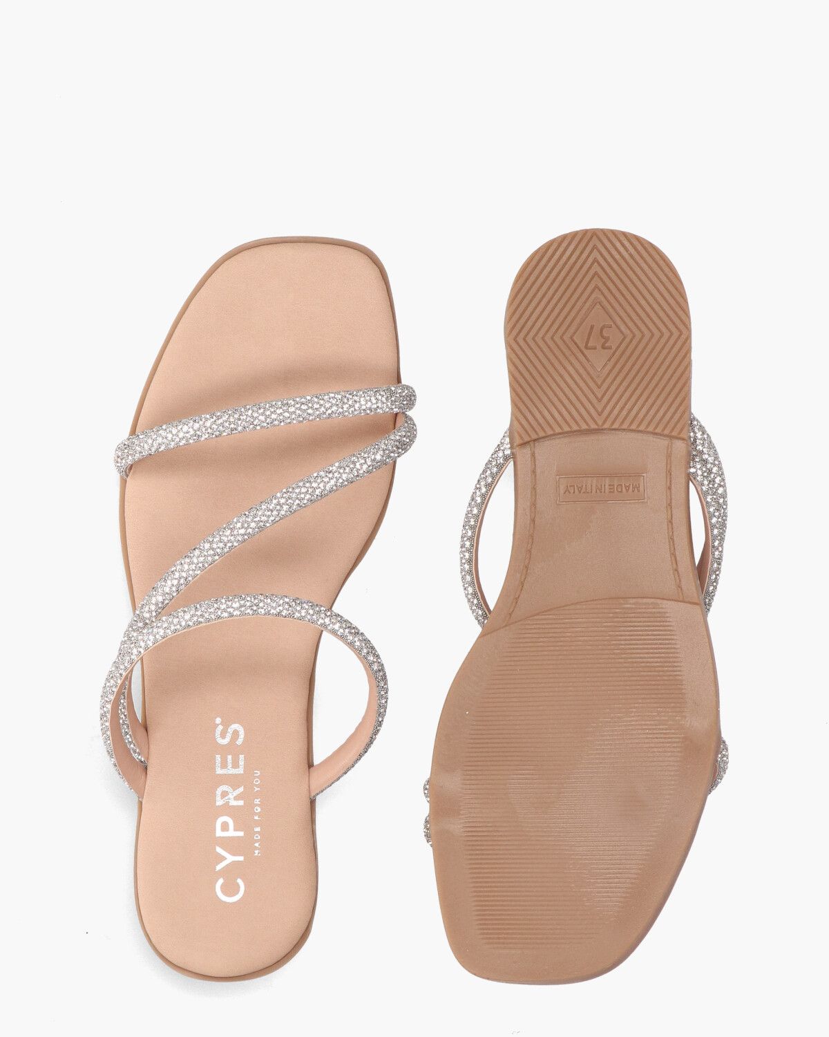 Tizia Zilver Damesslippers