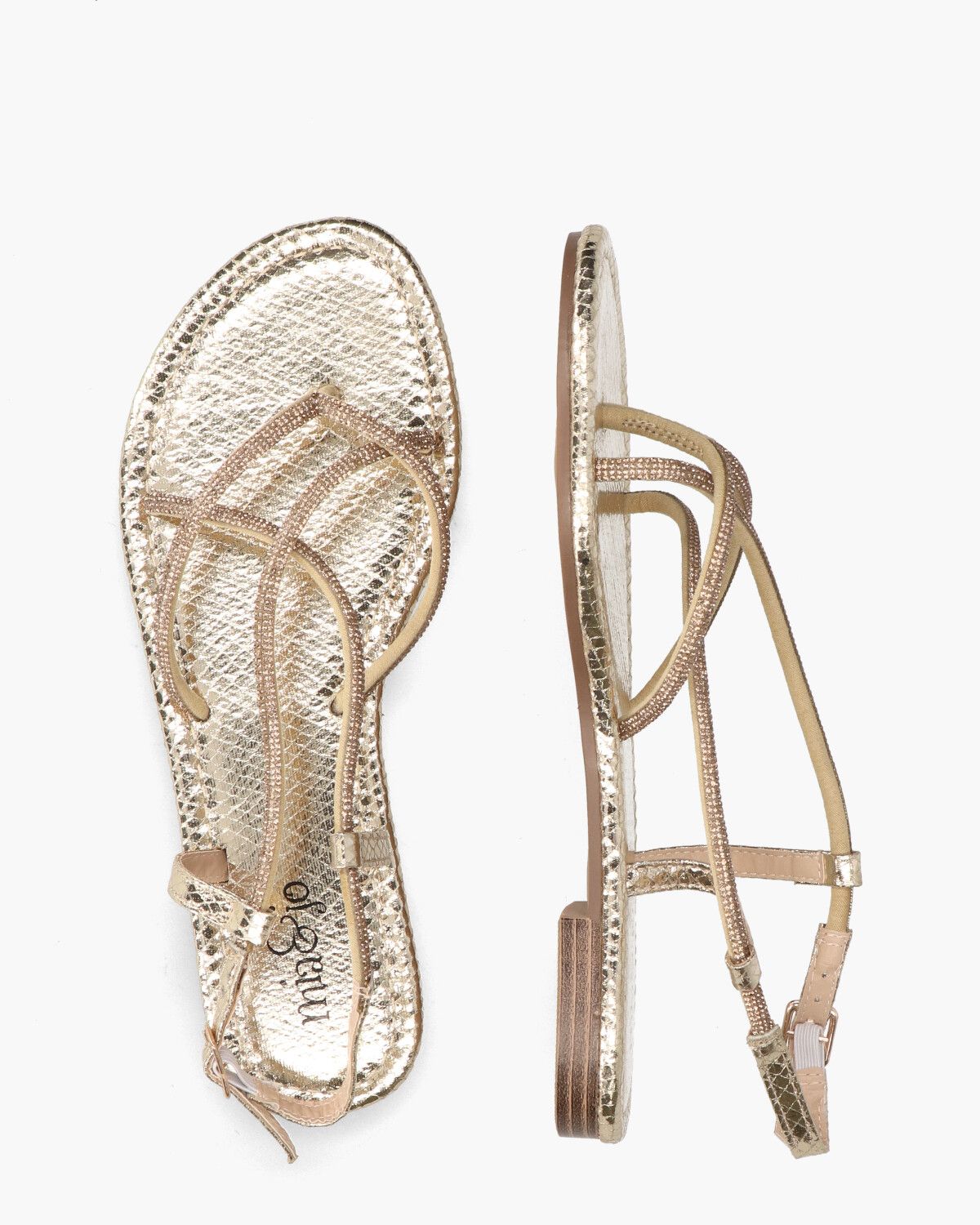 Twiggy Goud Damessandalen