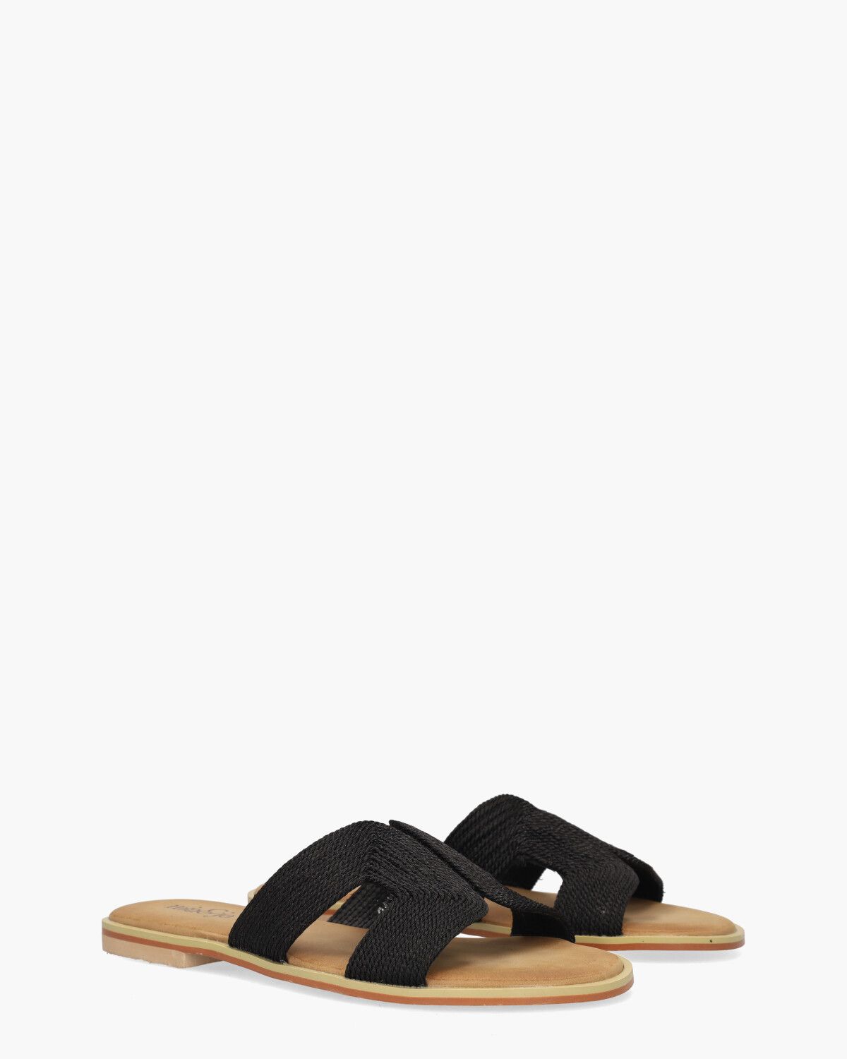 Keet Zwart Damesslippers