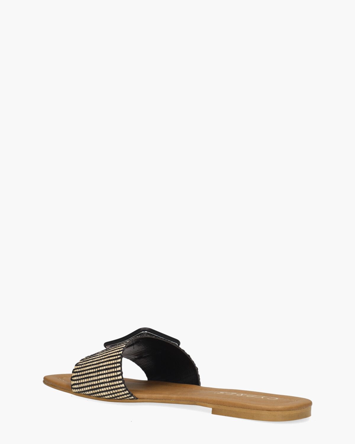 Tina Beige/Zwart Damesslippers