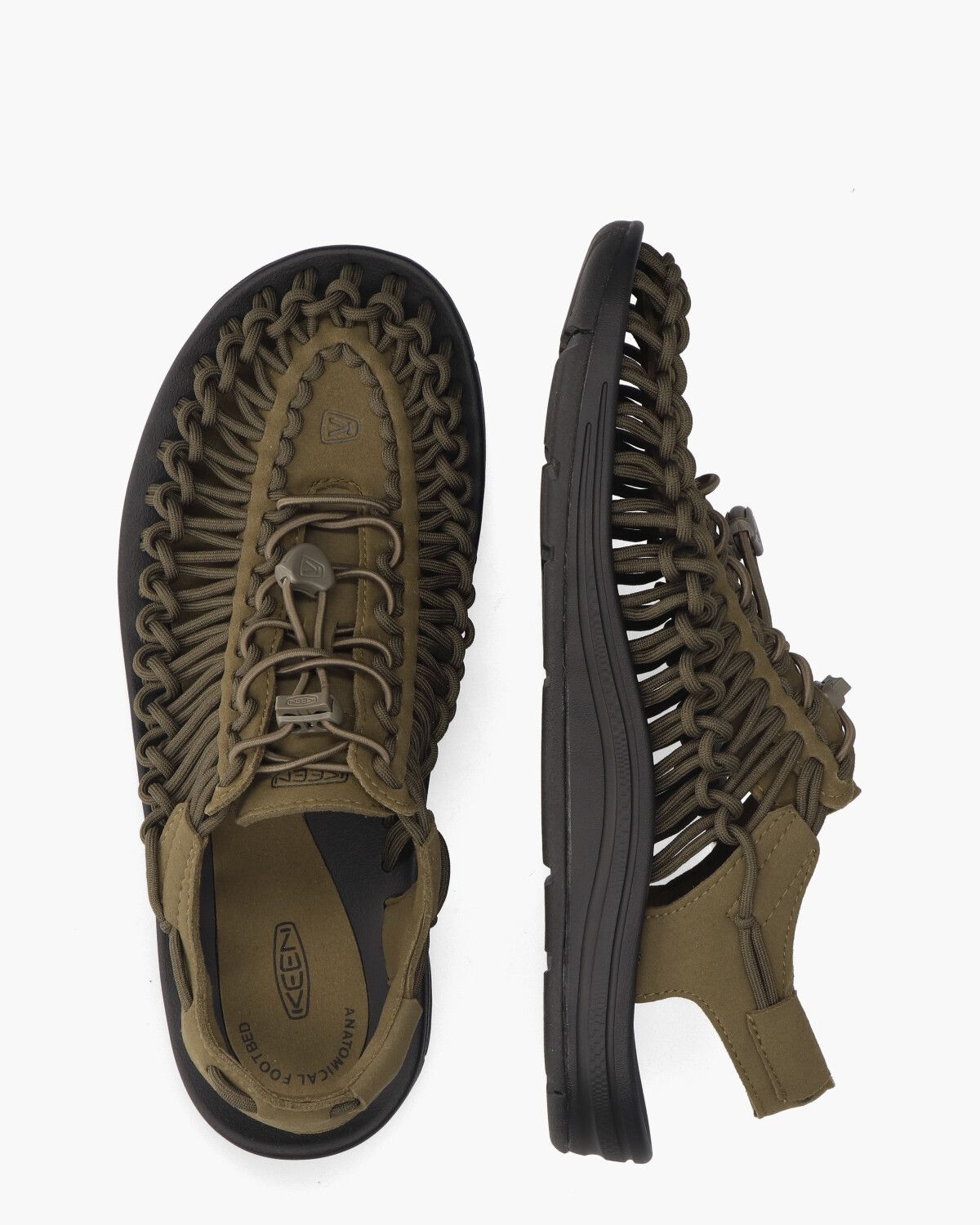Uneek Legergroen Herensandalen