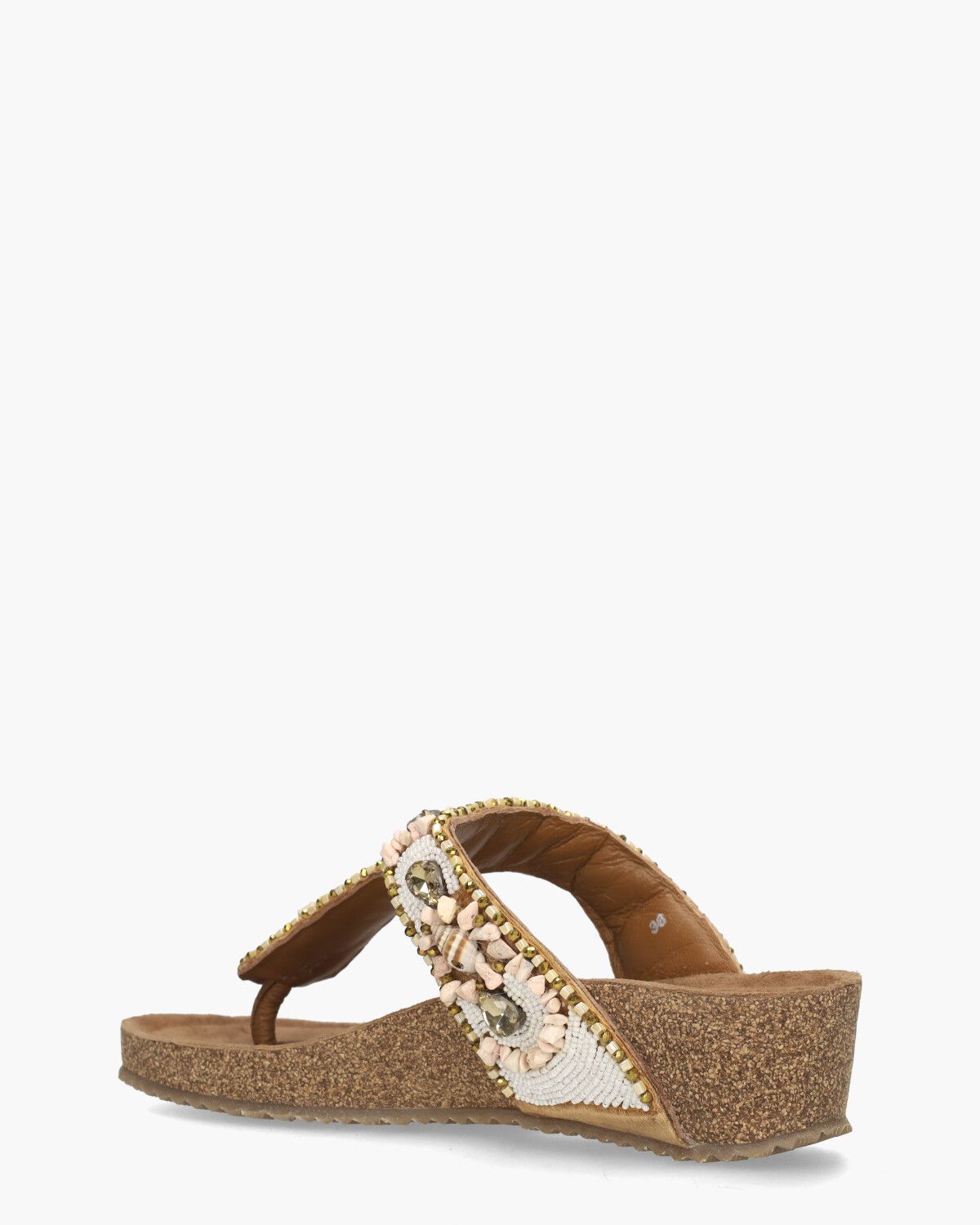 Trinida Wit/Multicolor Damesslippers