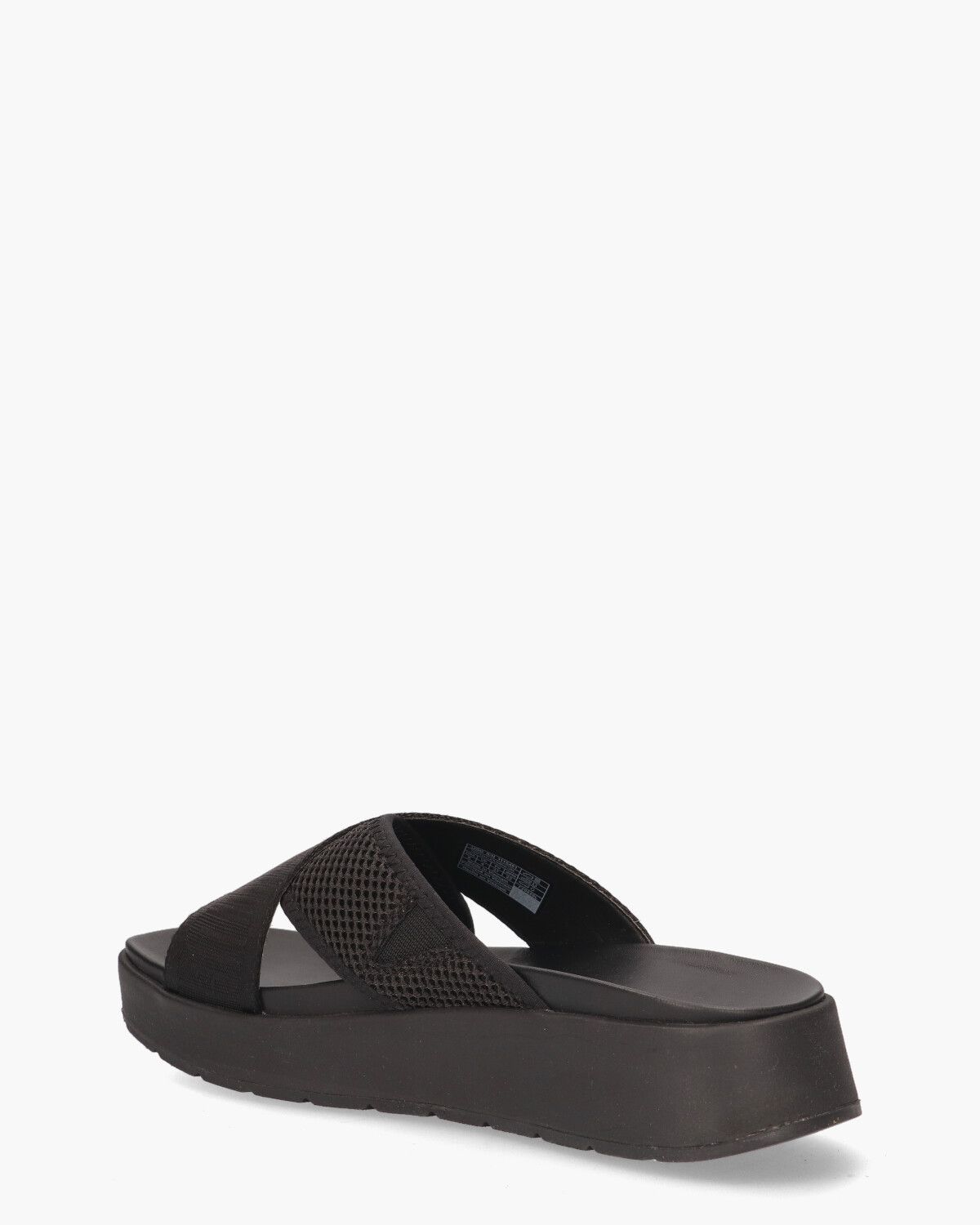 Emily Mesh Slide Zwart Damesslippers