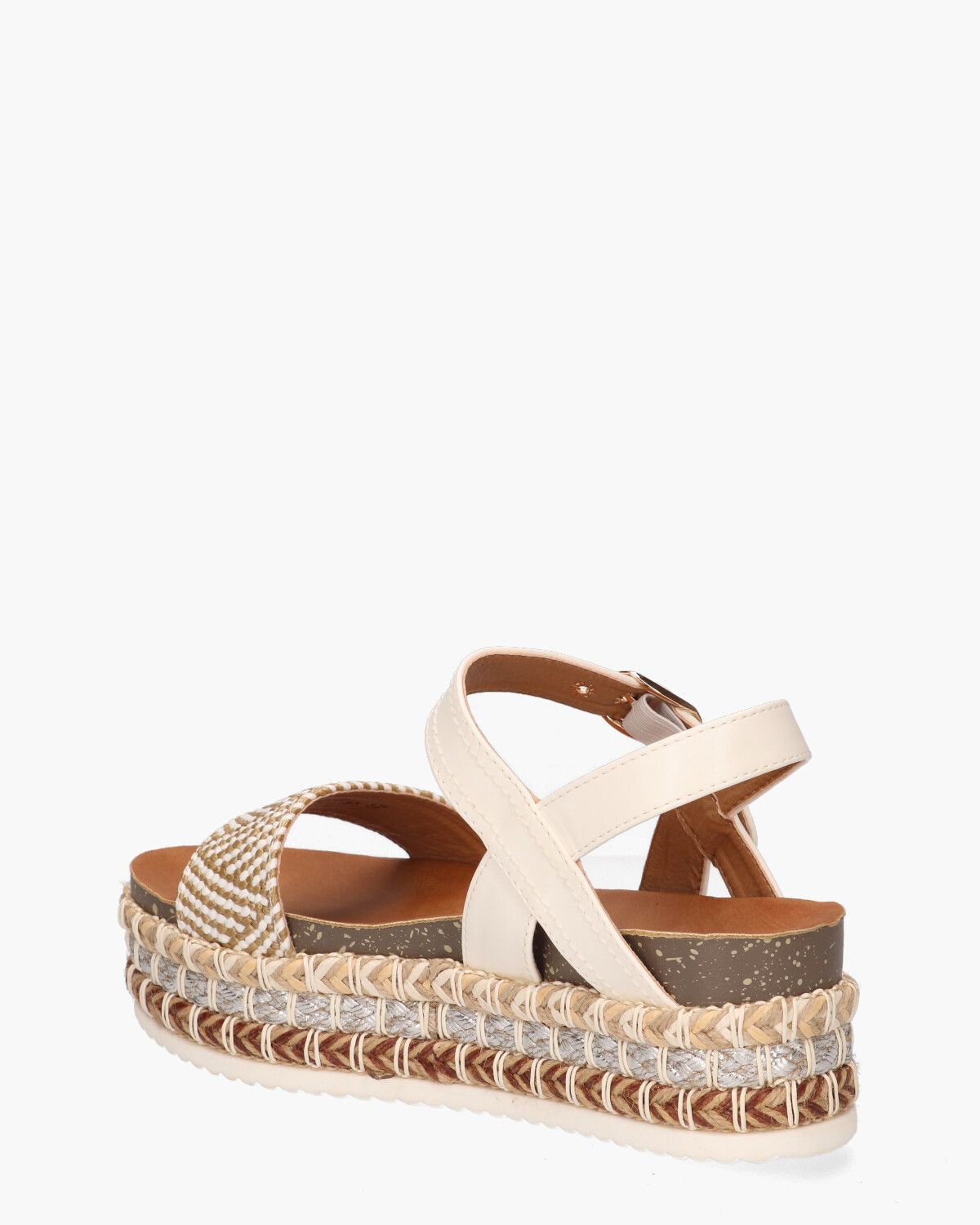Maren Off-White/Beige Damessandalen