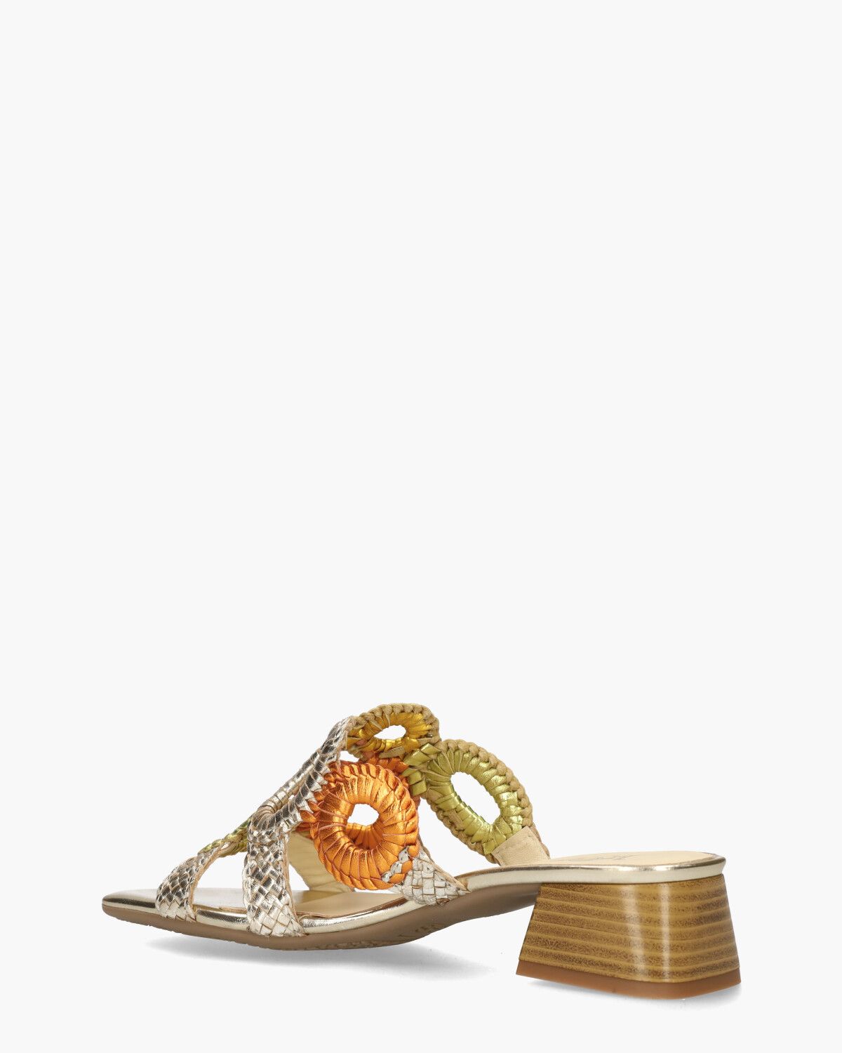21036 Goud/Multicolor Damesslippers