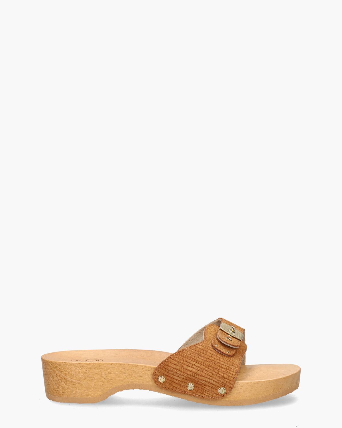 Pescura Heel Cognac Damesslippers