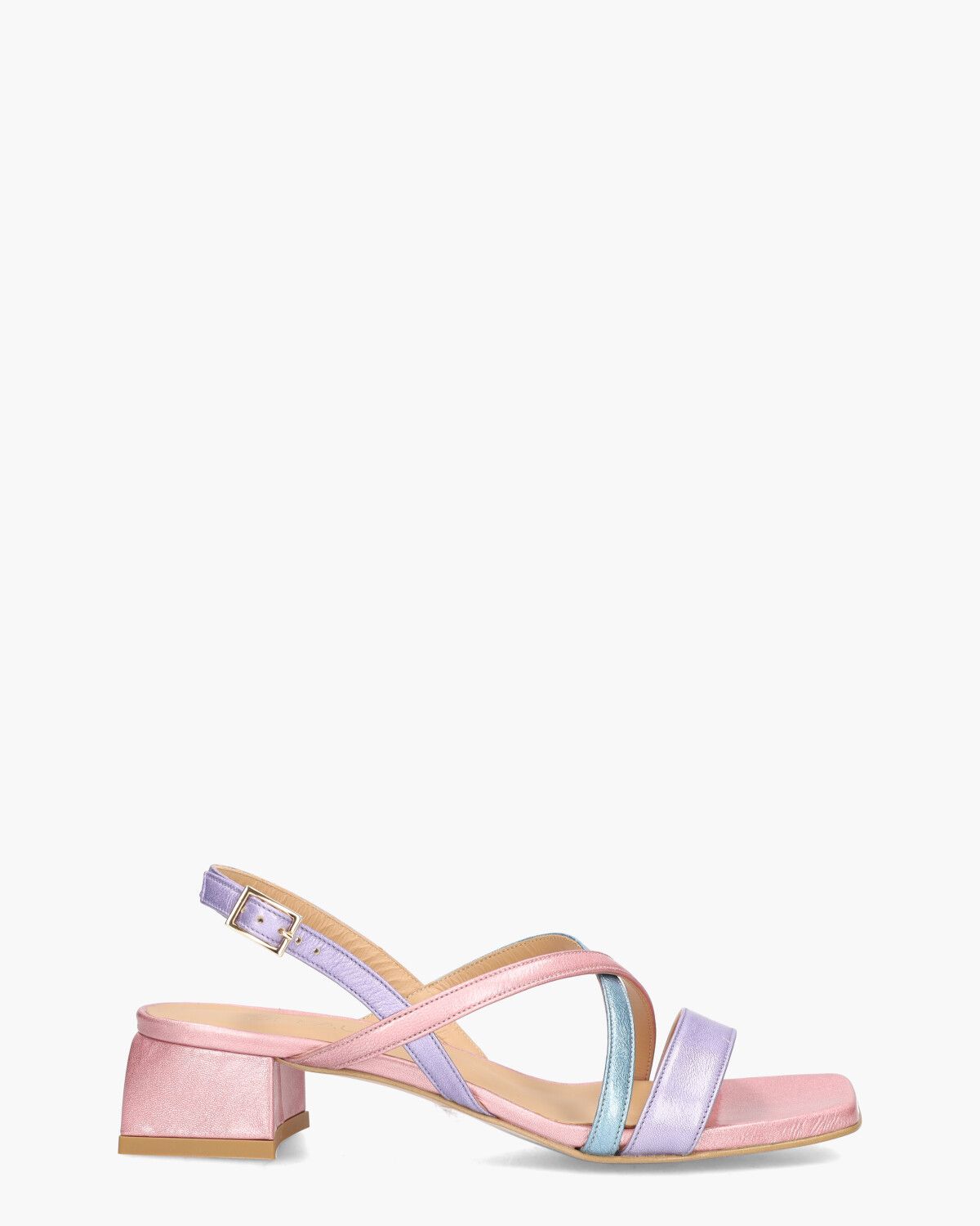 3000 Lichtroze/Multicolor Damessandalen