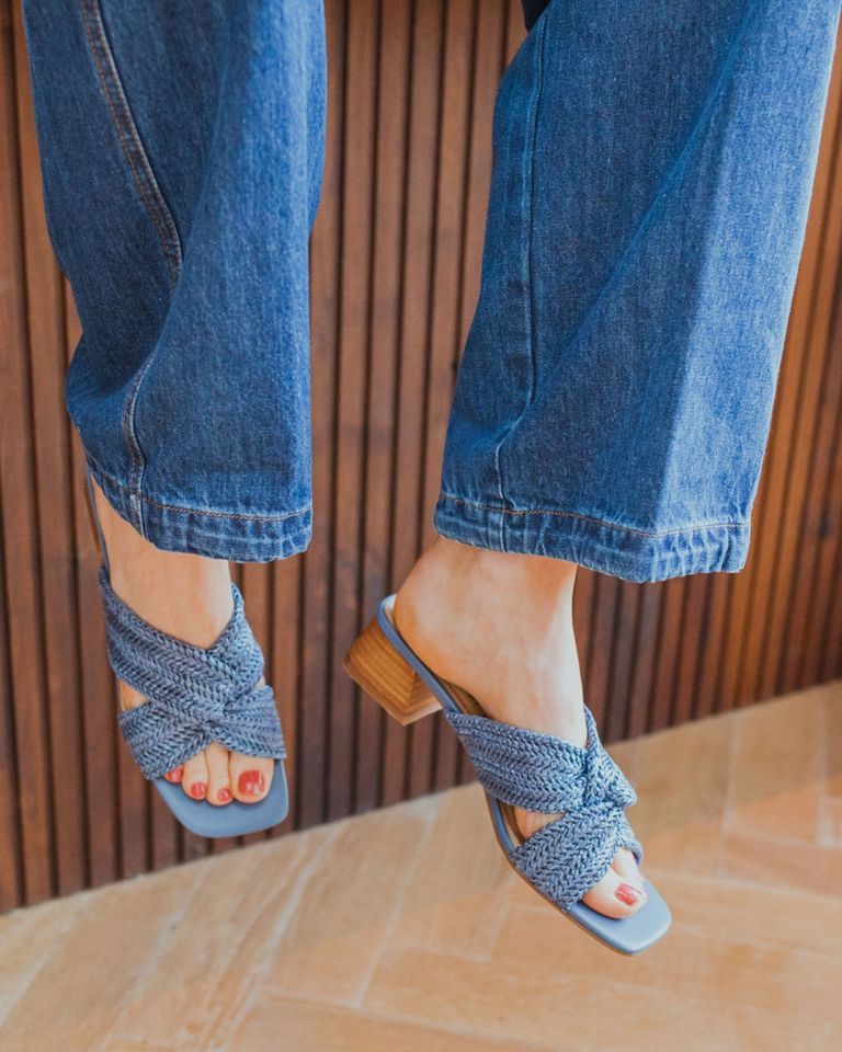 Terese Blauw Damesslippers