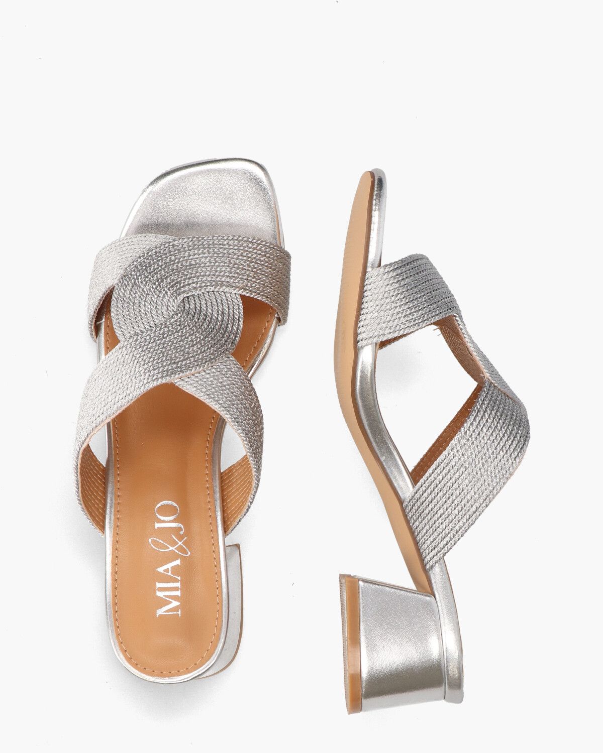 Talysa Zilver Damesslippers