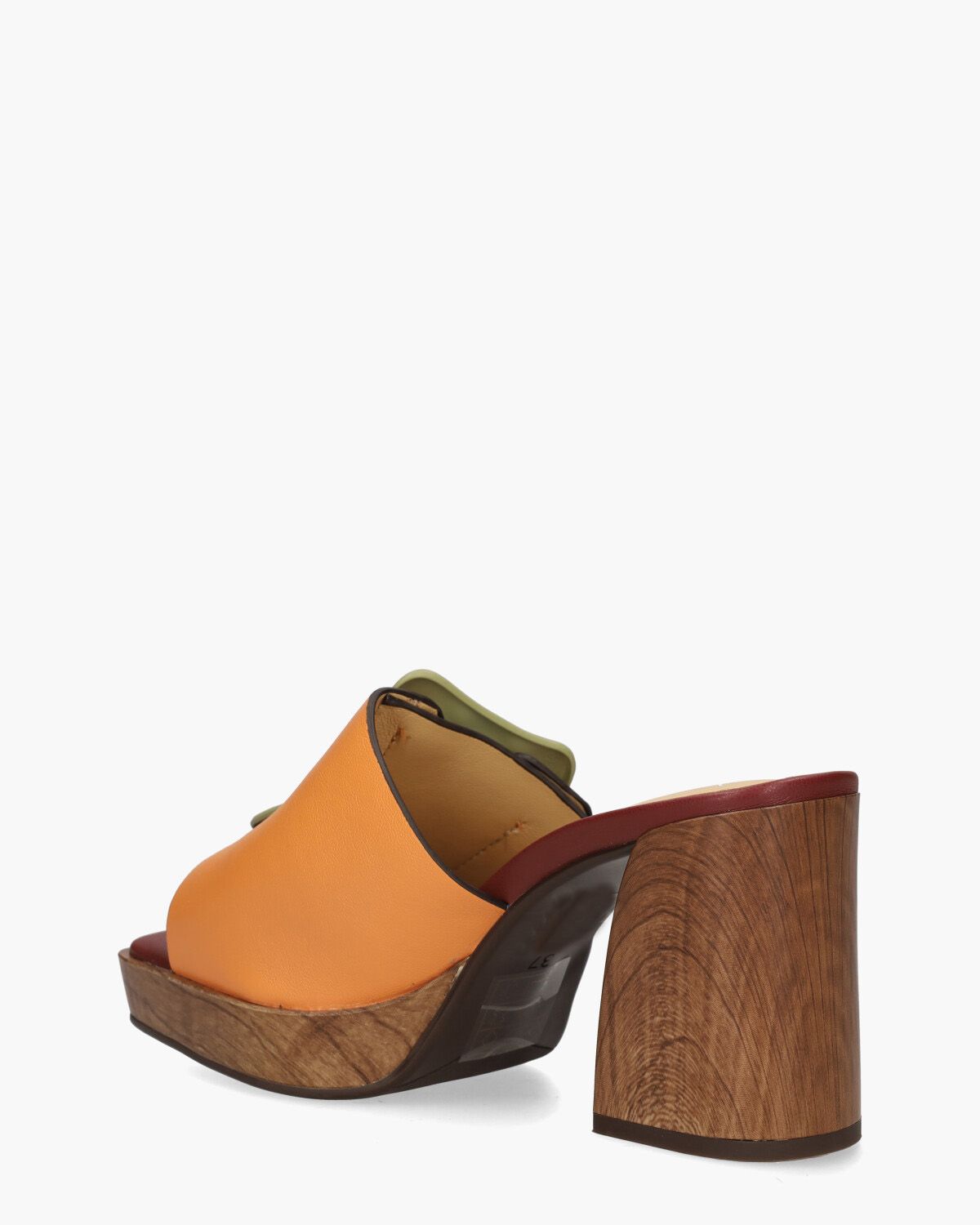 Eden Oranje/Groen Damesslippers