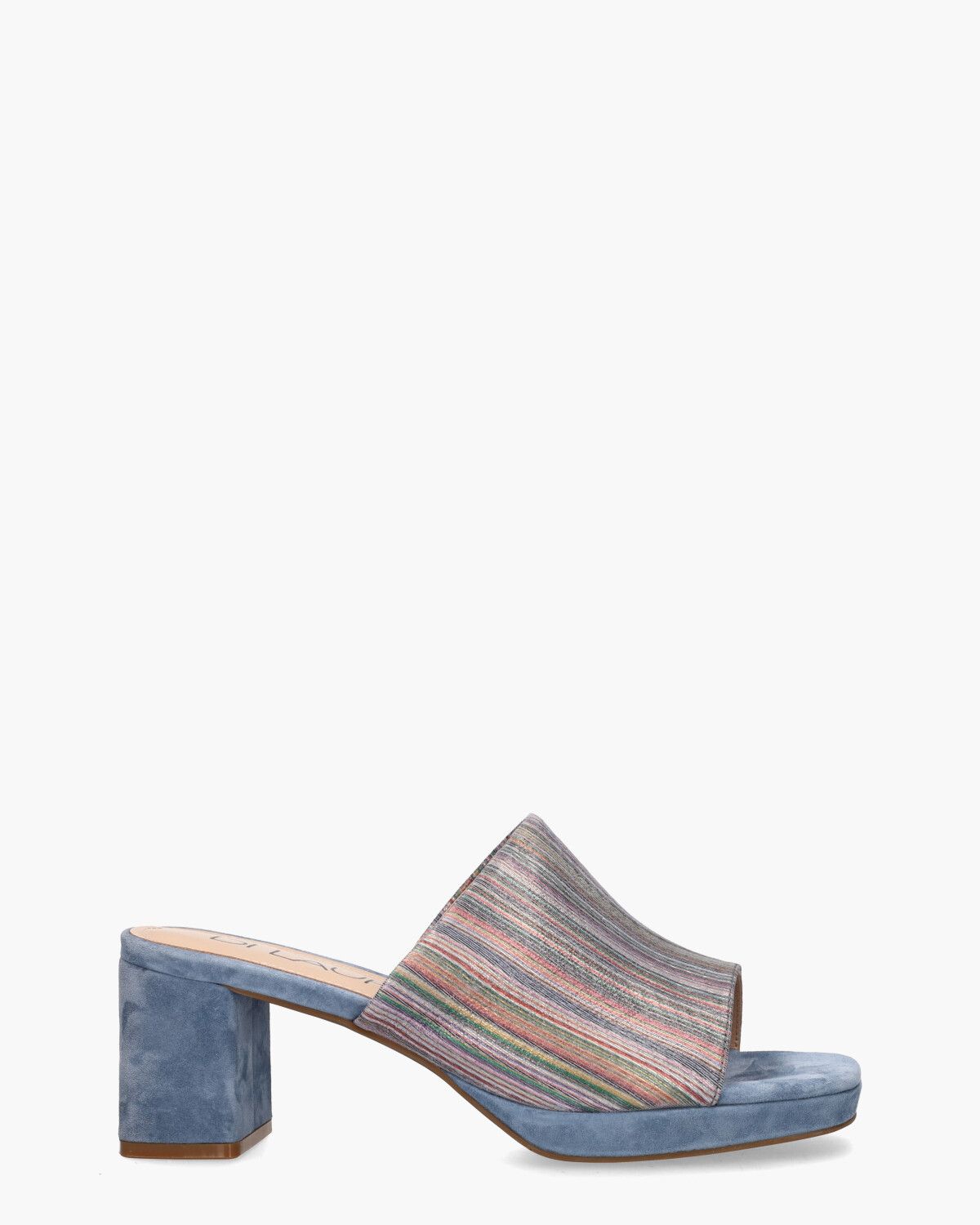Toria Blauw/Multicolor Damesslippers