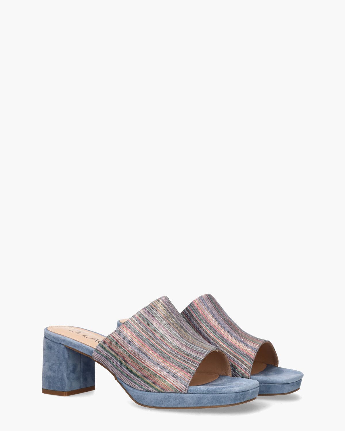 Toria Blauw/Multicolor Damesslippers
