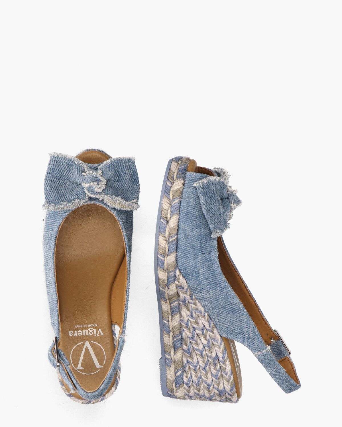 2246 Jeansblauw Damessandalen
