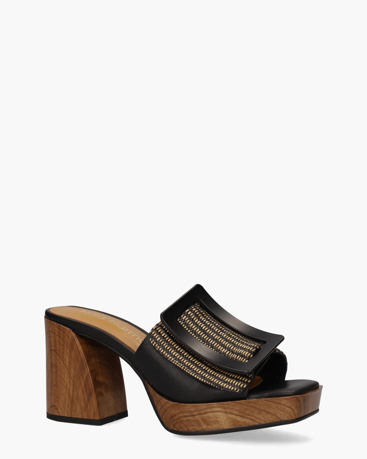 Eden Zwart Damesslippers