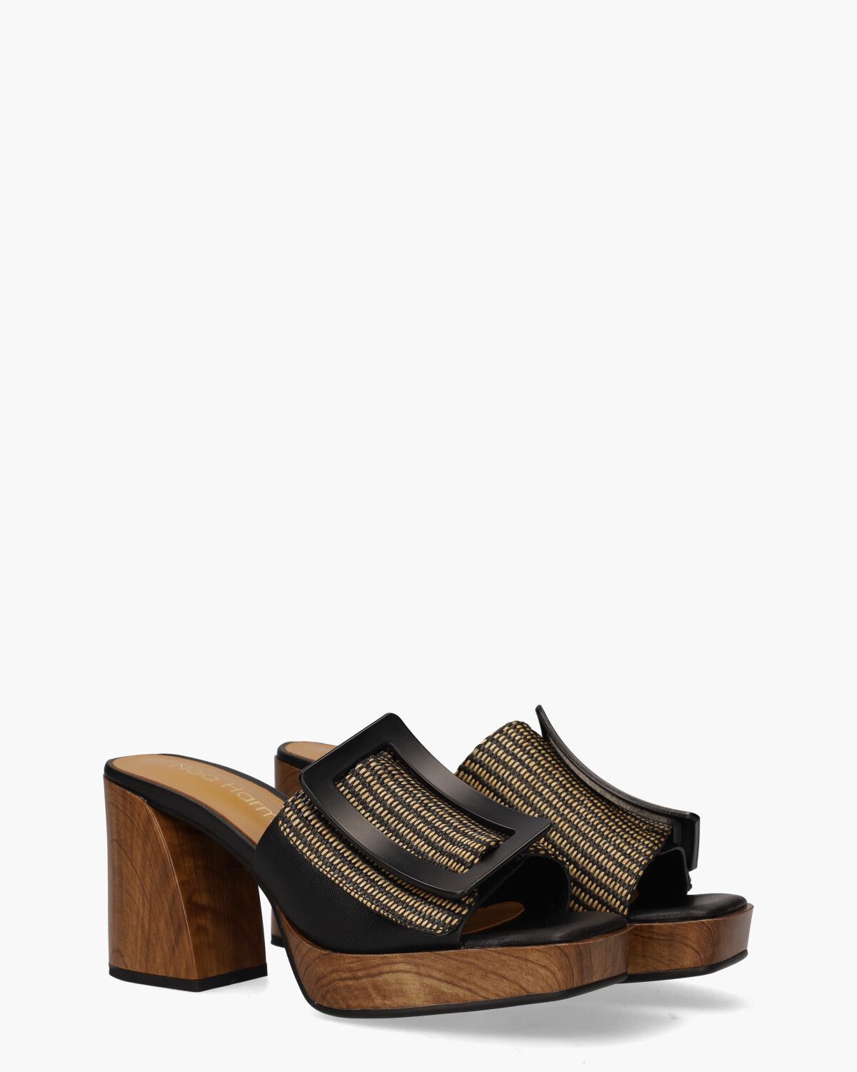 Eden Zwart Damesslippers