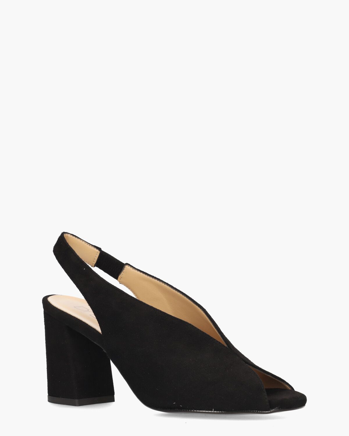 Rosette Zwart Dames Slingbackpumps