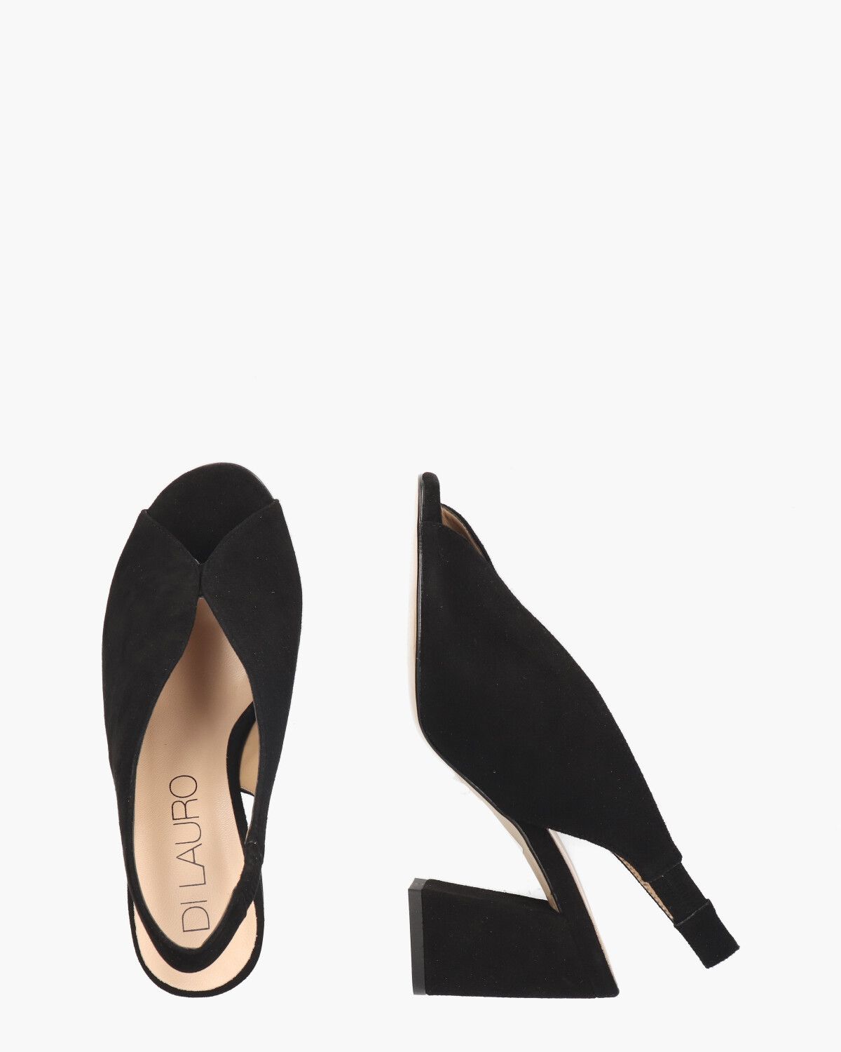 Rosette Zwart Dames Slingbackpumps