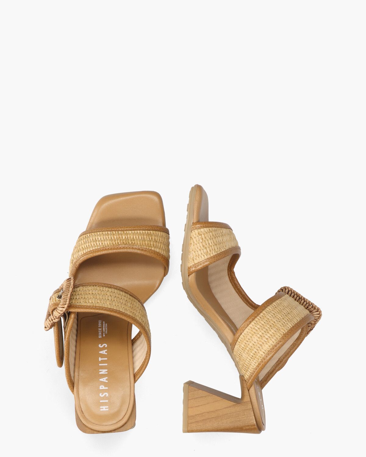 RHV254048 Naturel/Cognac Damesslippers