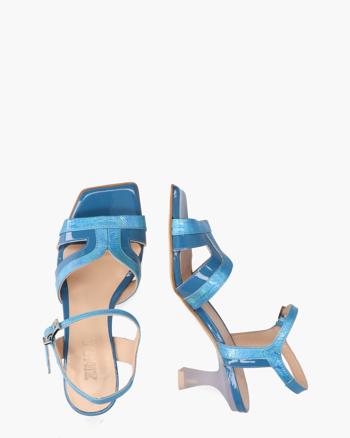 2147 Turquoise/Blauw Damessandalen