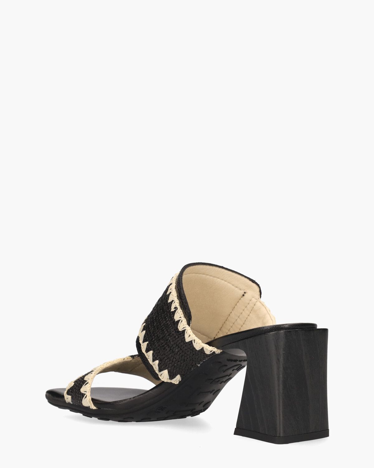 HV253946 Zwart/Off-White Damesslippers