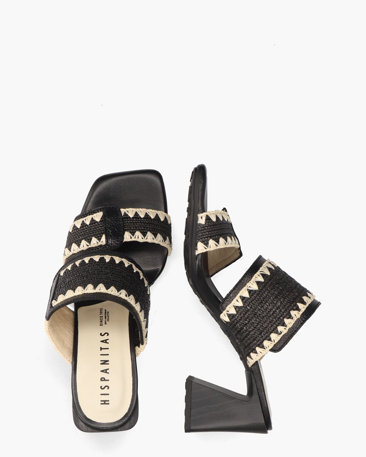 HV253946 Zwart/Off-White Damesslippers