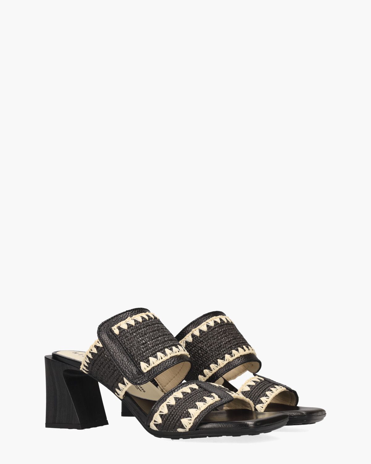HV253946 Zwart/Off-White Damesslippers