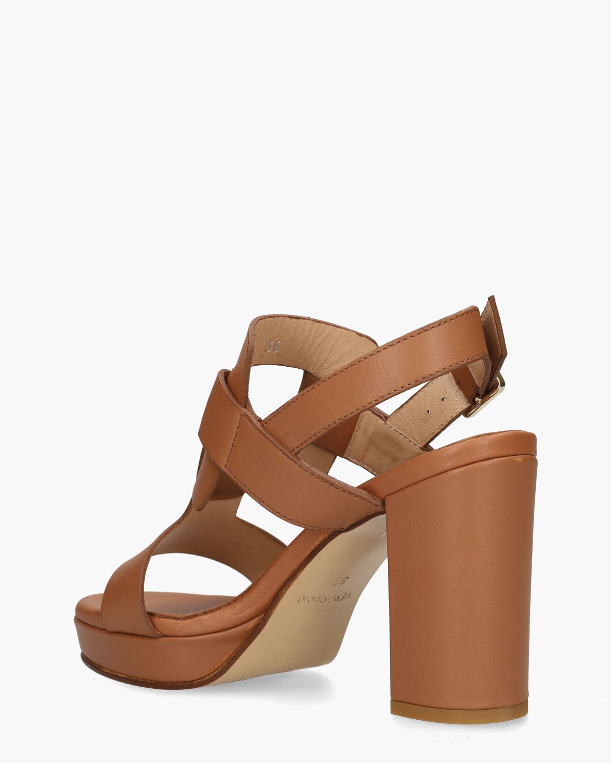 Roxanne Cognac Damessandalen