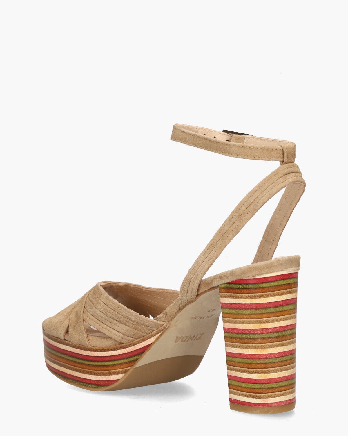 2726 Beige Damessandalen