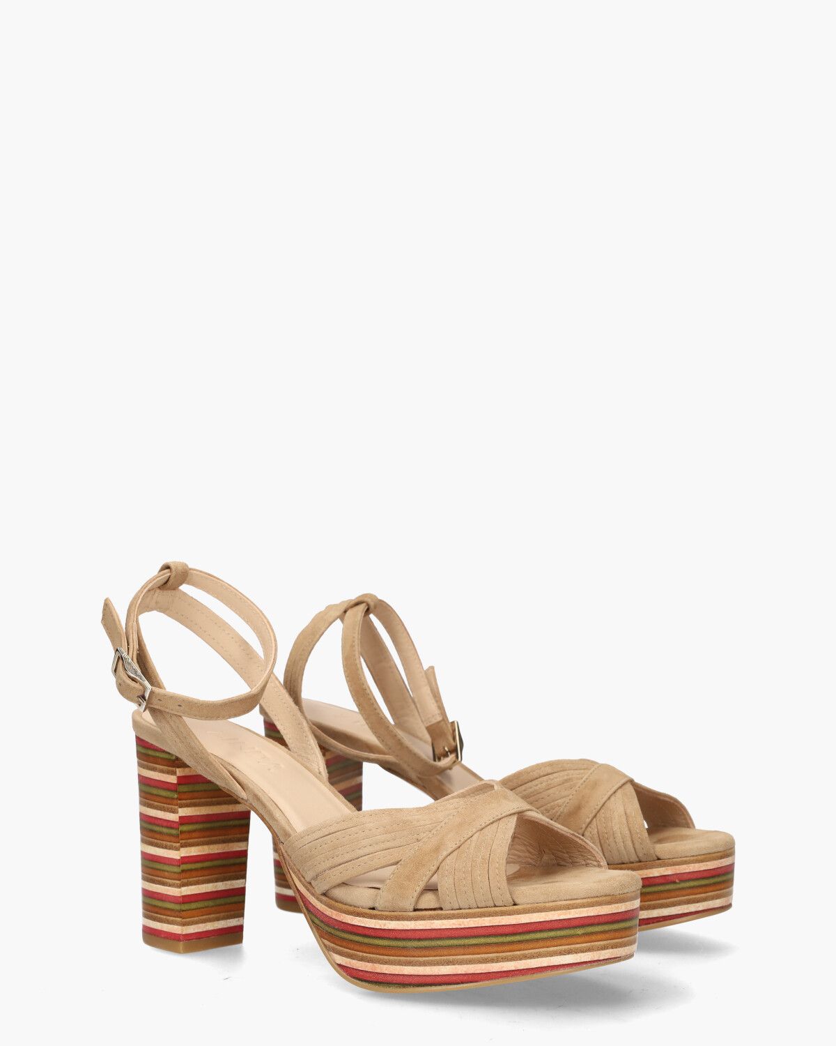 2726 Beige Damessandalen