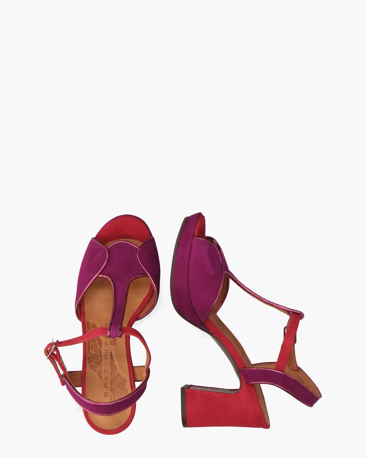 Keduni Roze/Rood Damessandalen