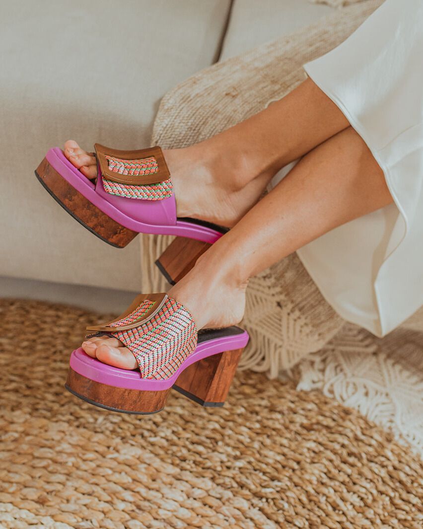 Guadalupe Roze Damesslippers