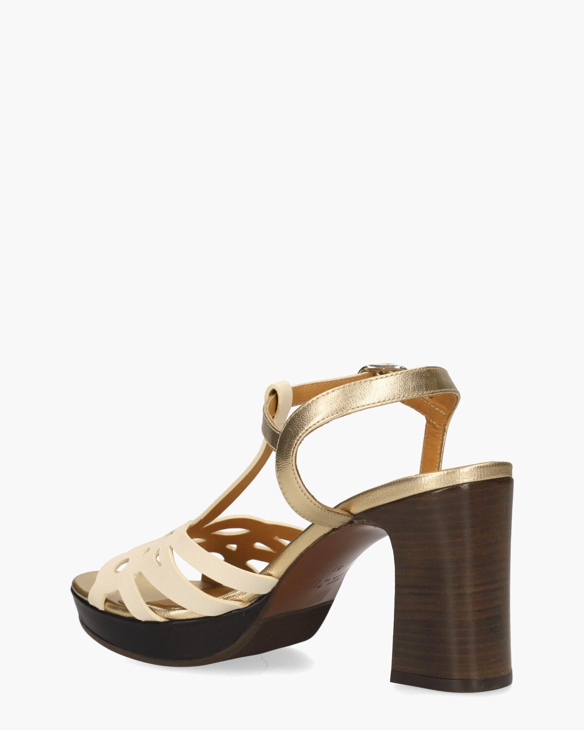 Karik Off-White/Goud Damespumps